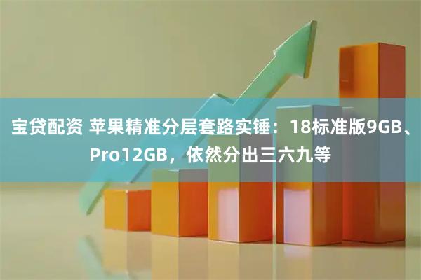 宝贷配资 苹果精准分层套路实锤：18标准版9GB、Pro12GB，依然分出三六九等